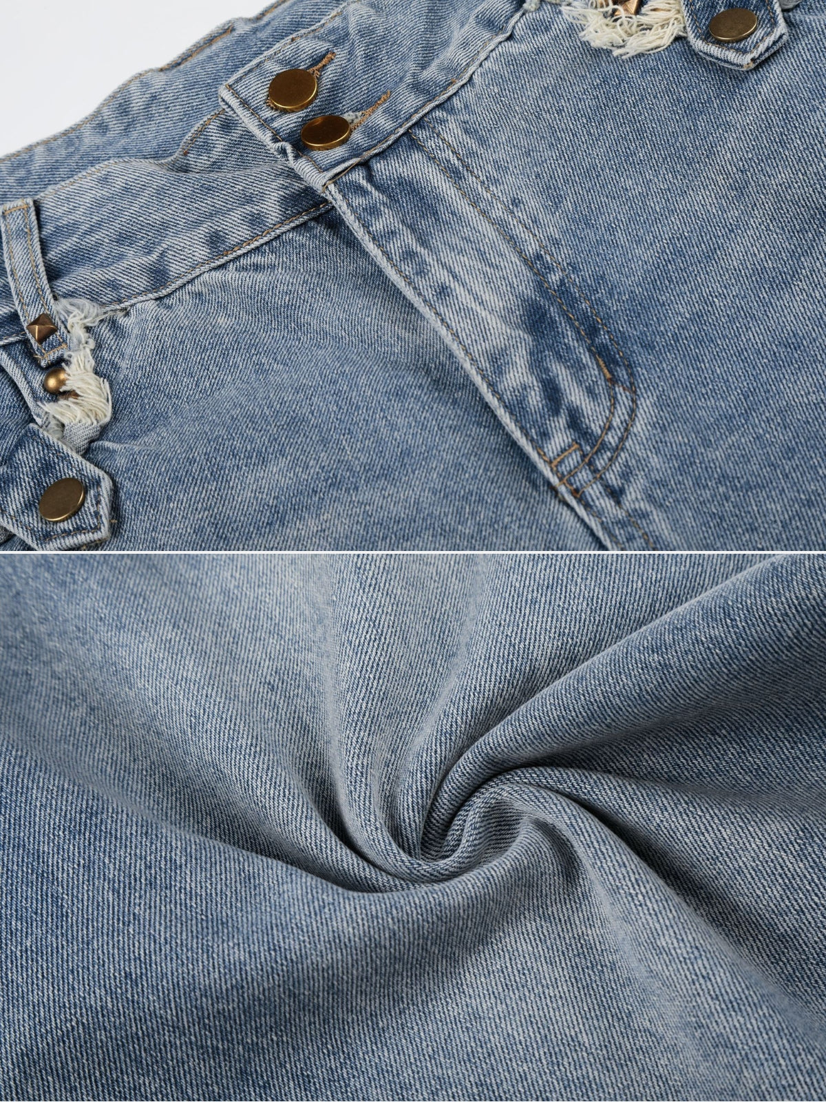POCKETY - Baggy Denim Embroidered Jorts | Teenwear.eu