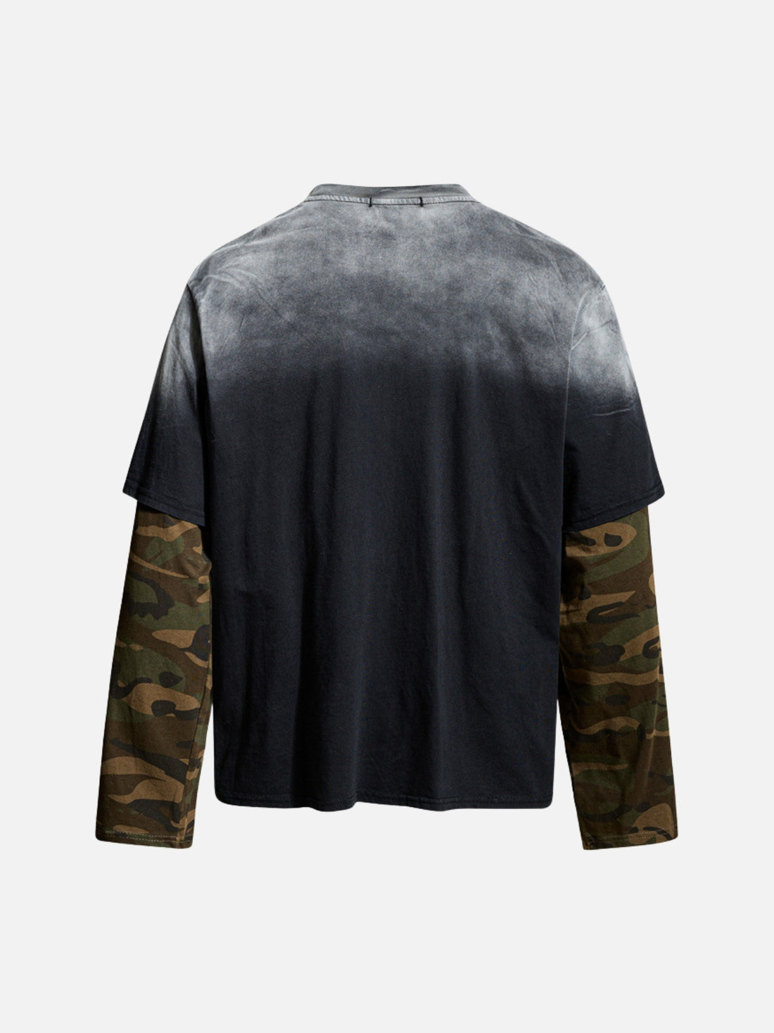 RUCHES - Long Sleeve Camo Graphic T-Shirt Black | Teenwear.eu