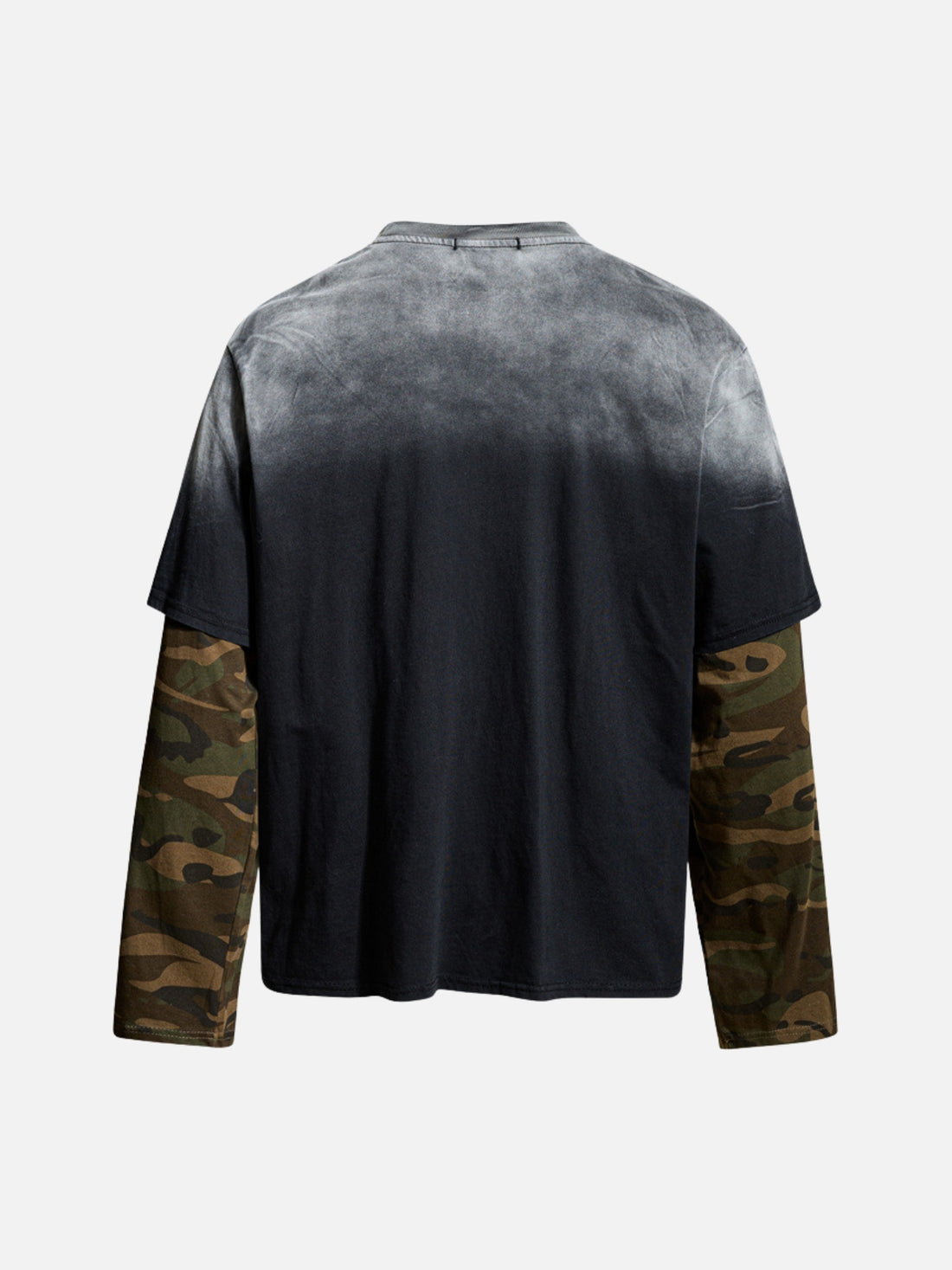RUCHES - Long Sleeve Camo Graphic T-Shirt