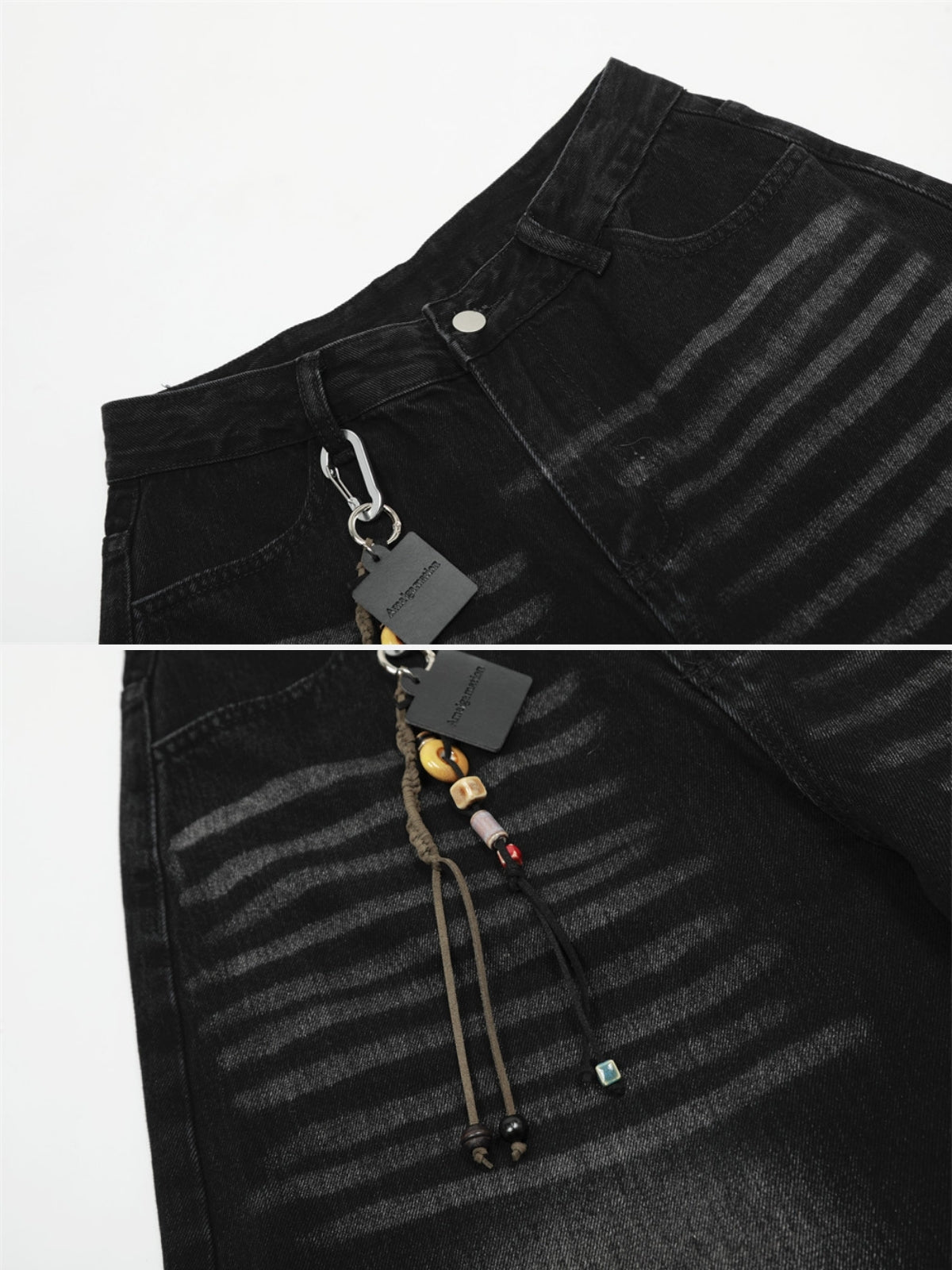 LOWVAGE - Baggy Embroidered Jeans | Teenwear.eu