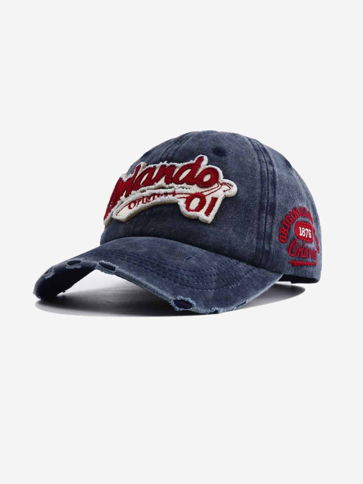 ORLANDO - Graphic Curved Cap Blue 54-60cm | Teenwear.eu