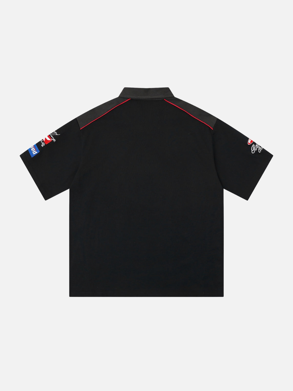 EXTRENE - Oversized Print Polo Shirt