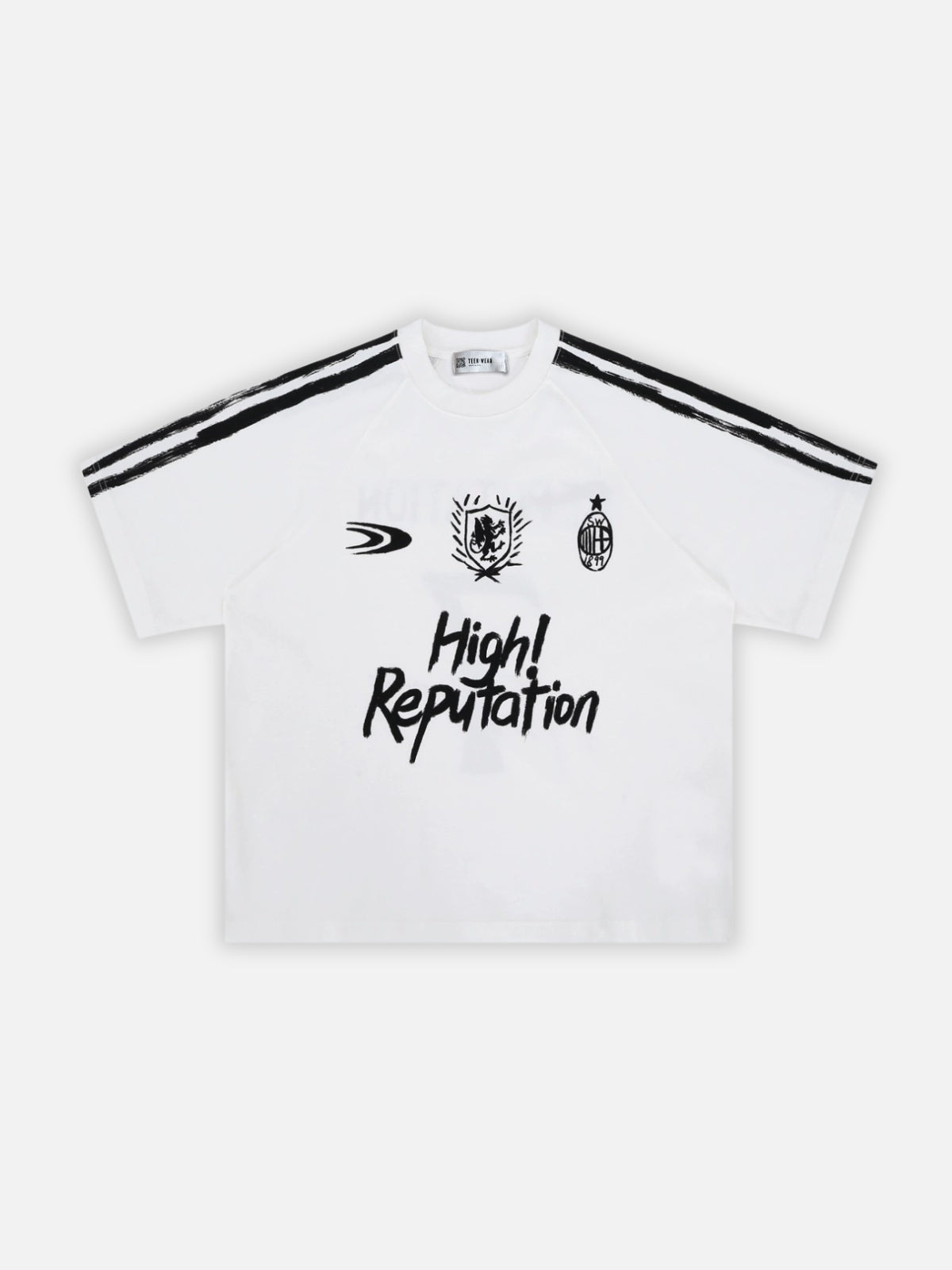 REPUTATION - Oversized Graphic T-Shirt White | Teenwear.eu