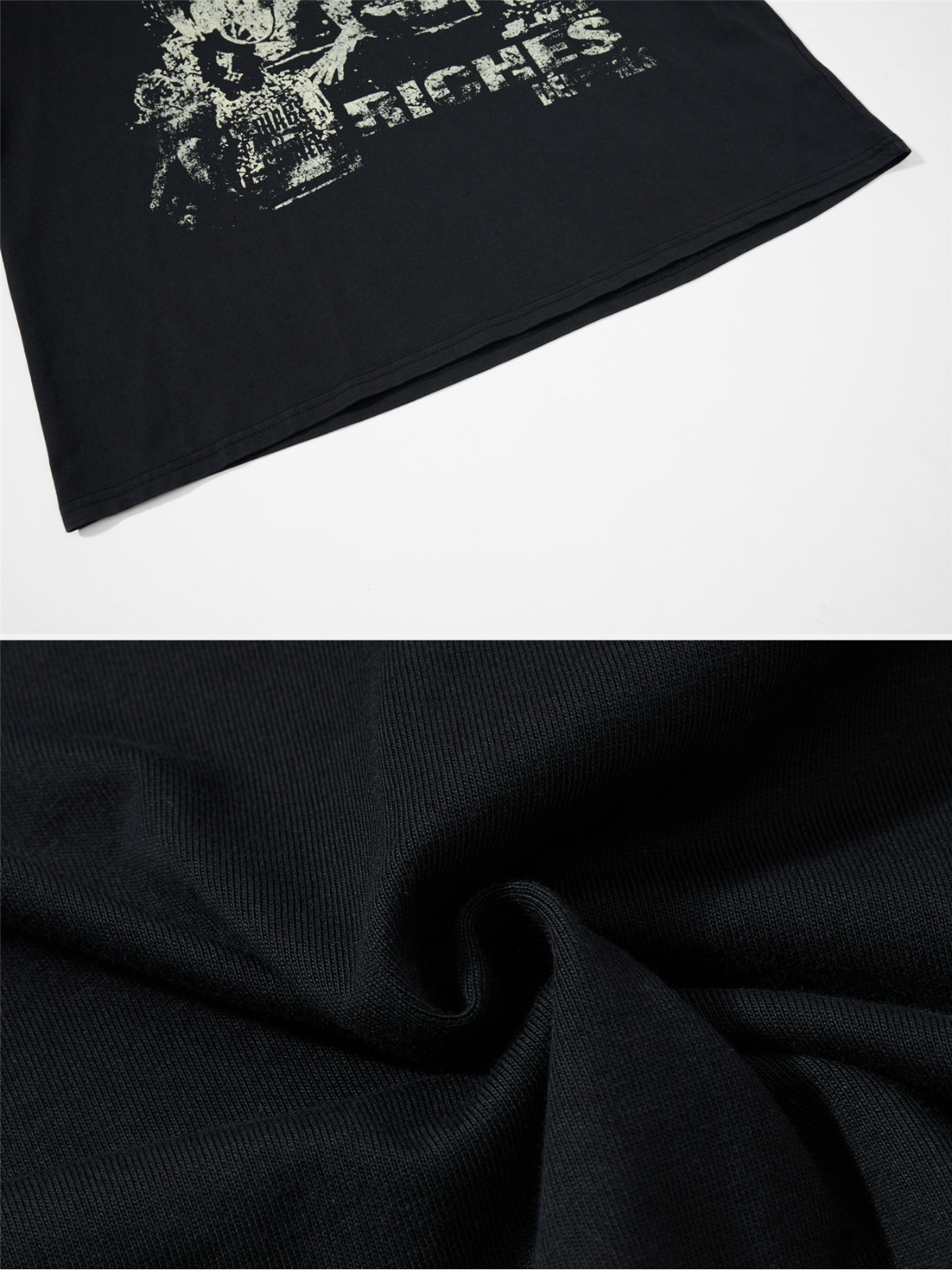RUCHES - Long Sleeve Camo Graphic T-Shirt