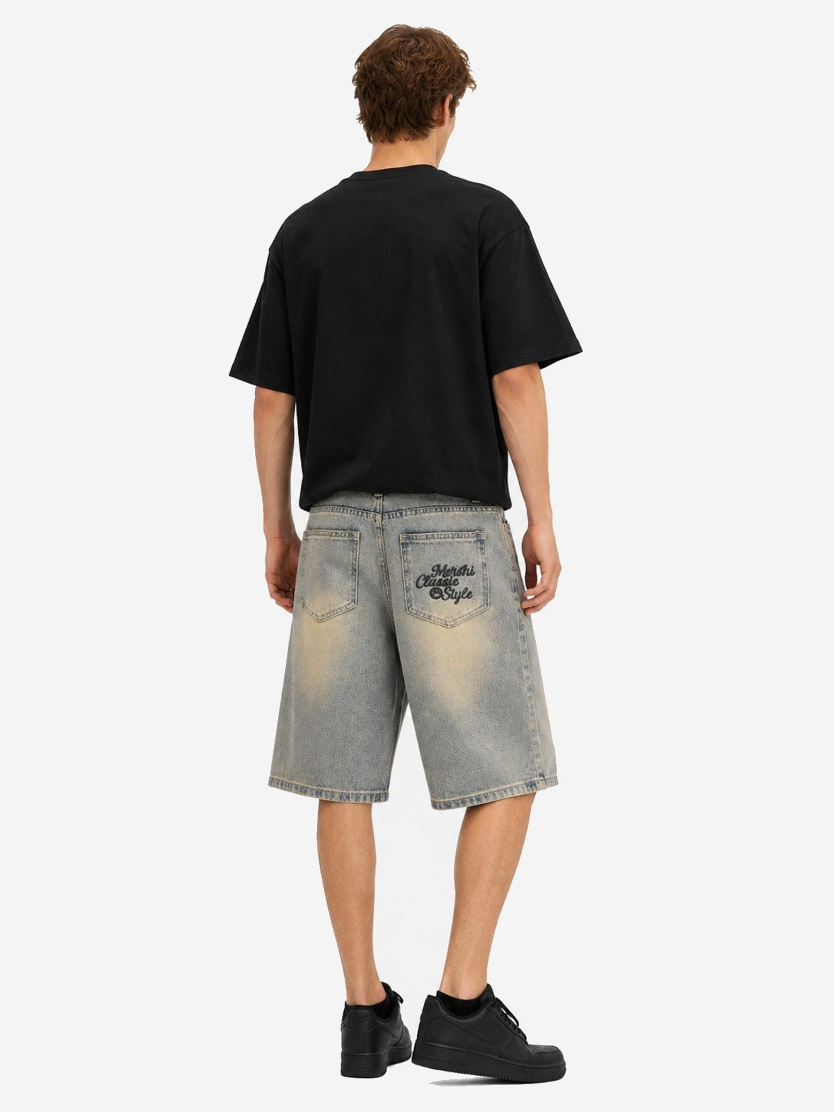 MERSHI - Baggy Denim Basic Shorts