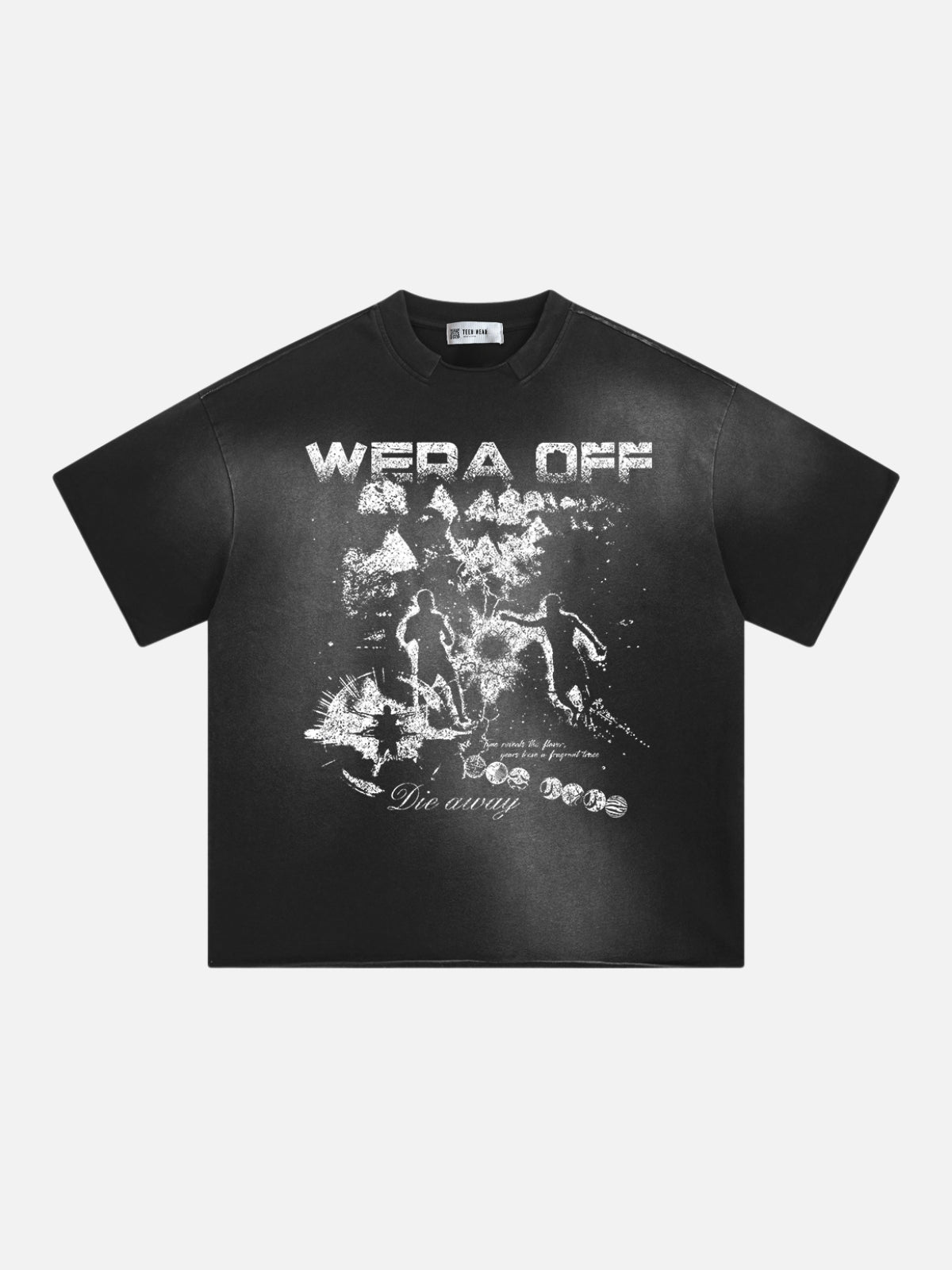 WERA OFF - Oversized Graphic T-Shirt Black | Teenwear.eu