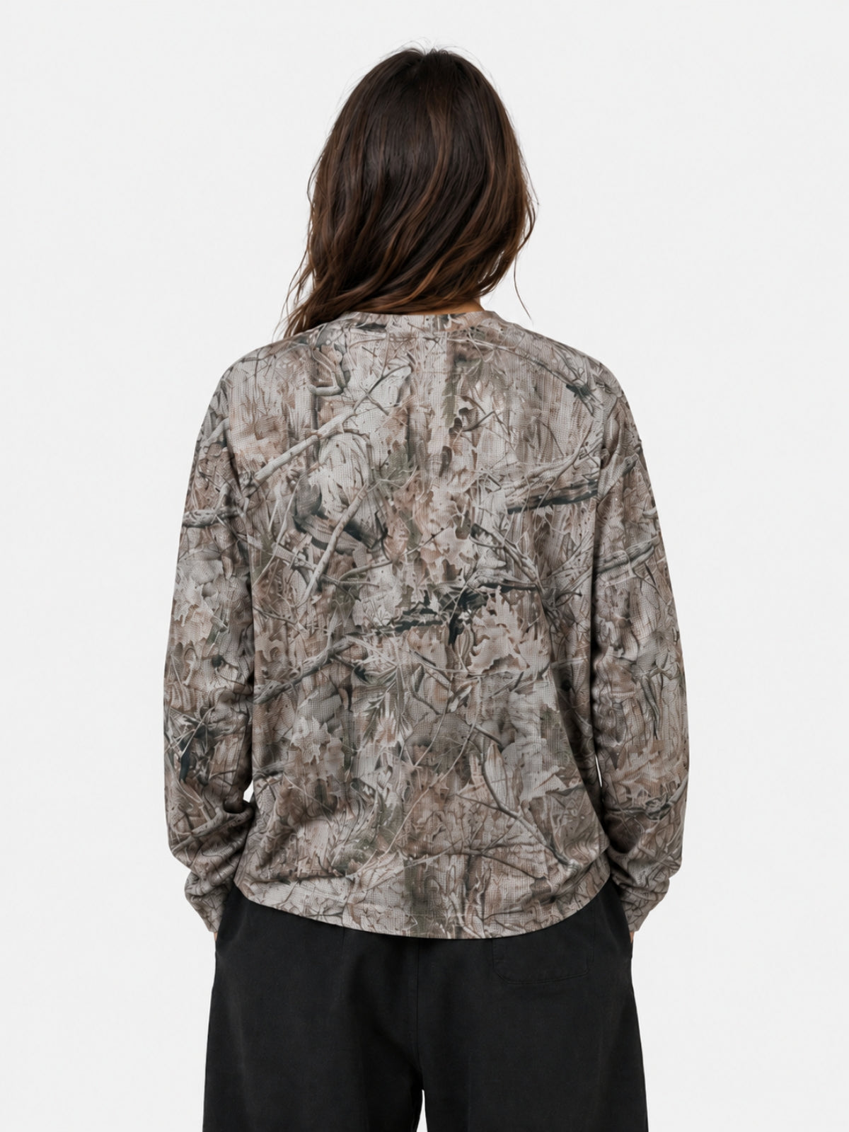BRANCH - Long Sleeve Camo Print T-Shirt