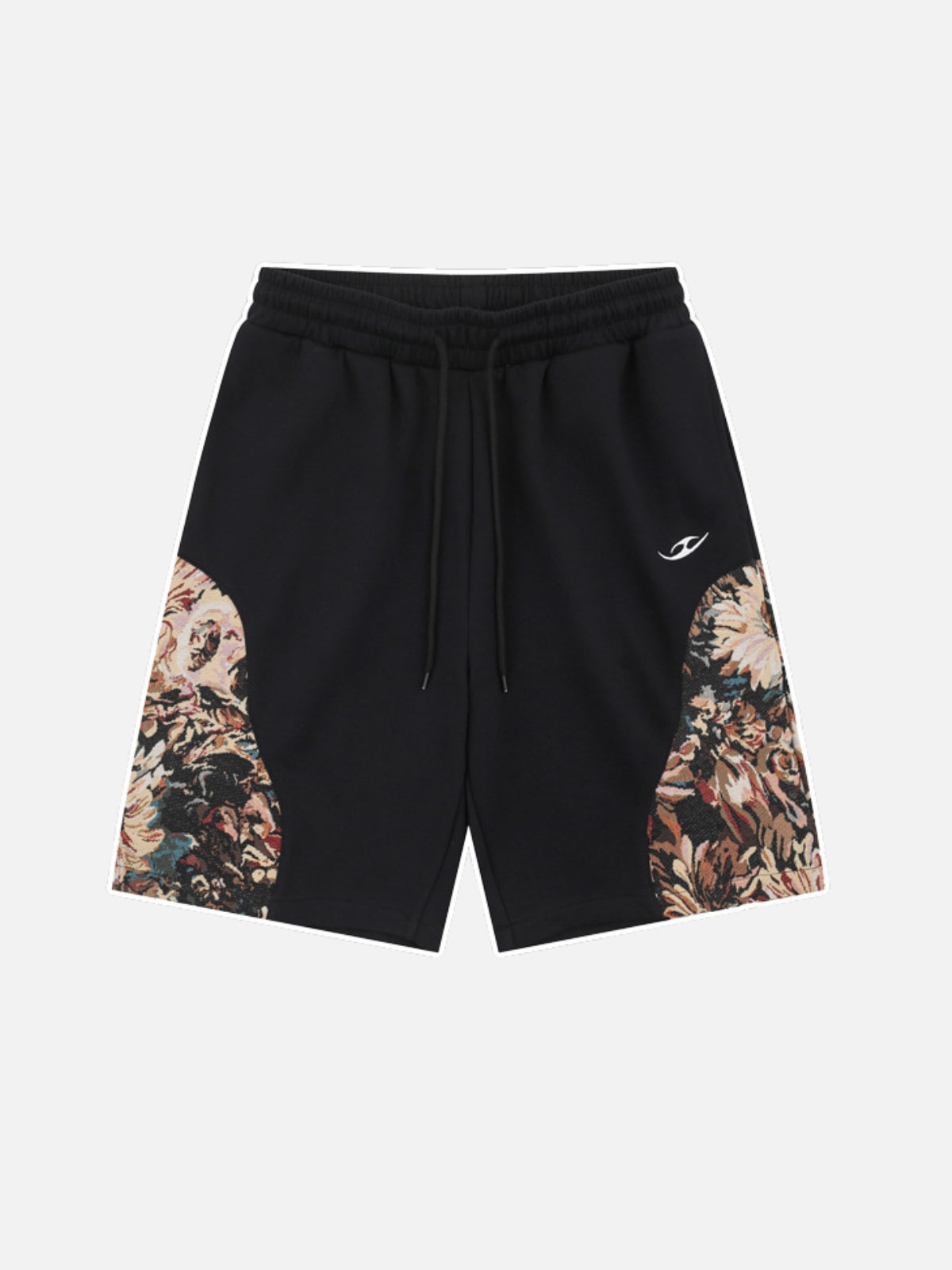 GODLY - Baggy Cotton Graphic Shorts Black | Teenwear.eu