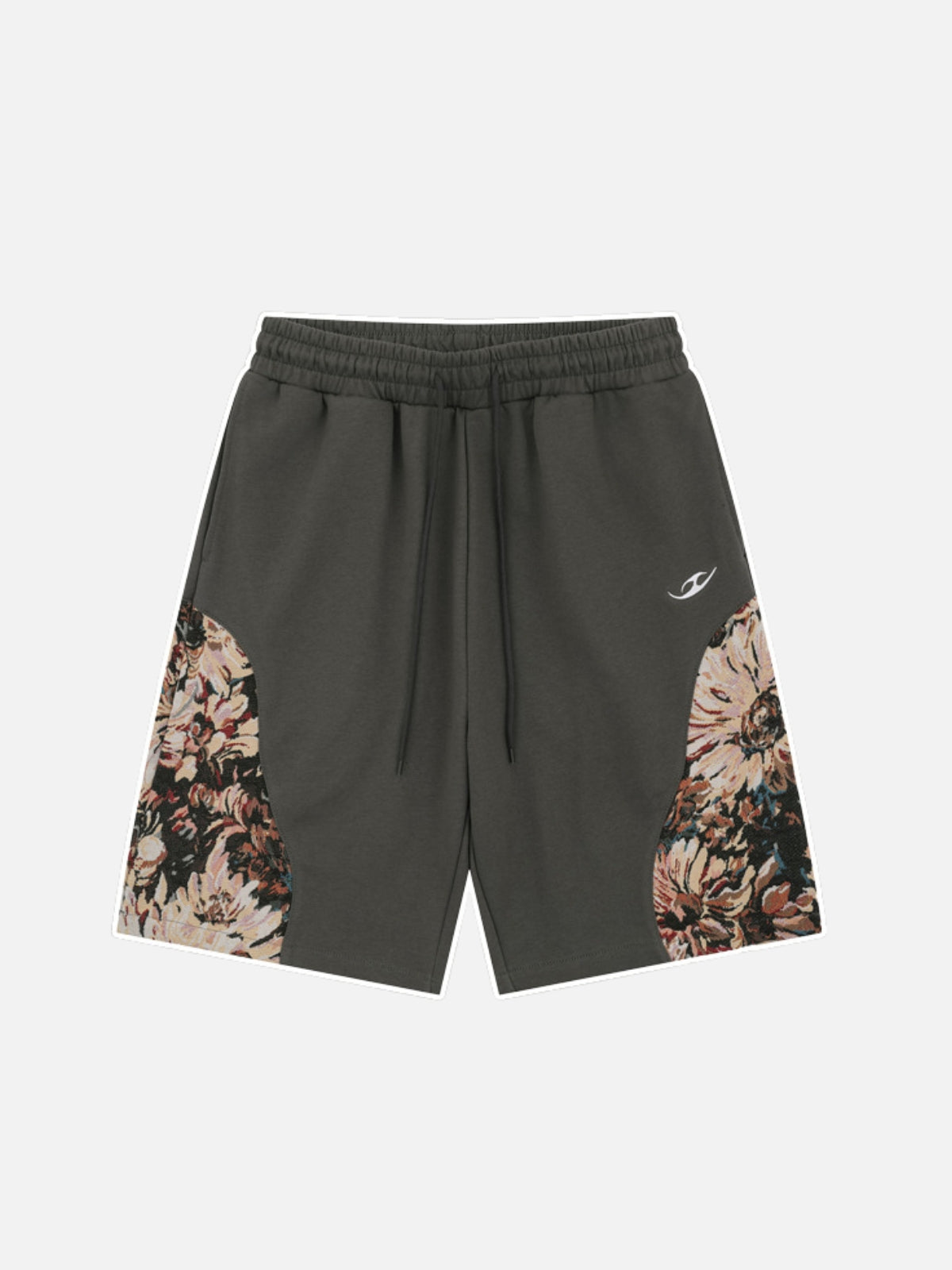 GODLY - Baggy Cotton Graphic Shorts Gray | Teenwear.eu