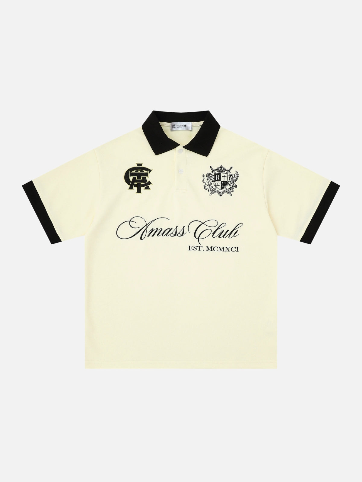 ELEGANTE - Oversized Graphic Polo Shirt