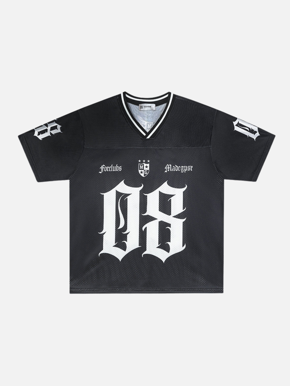 FORCLUBS - Oversized Graphic Jersey Black | Teenwear.eu