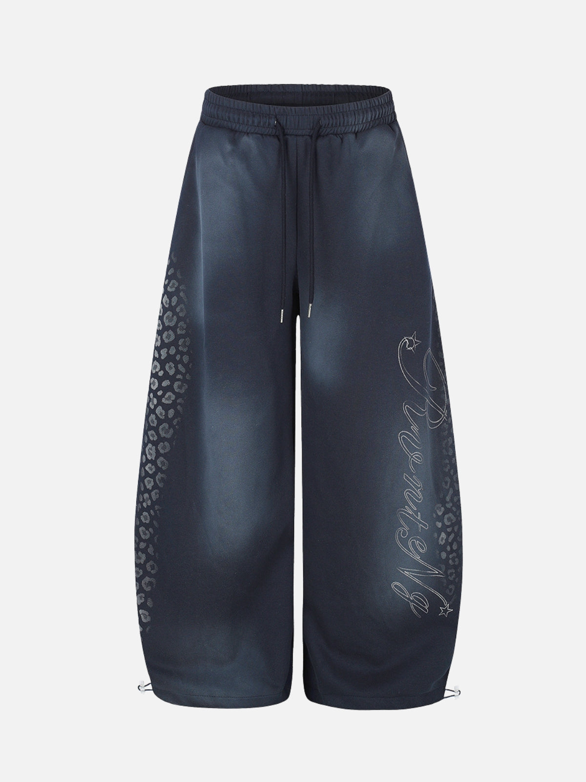 WATERLOO - Baggy Graphic Sweatpants Blue | Teenwear.eu