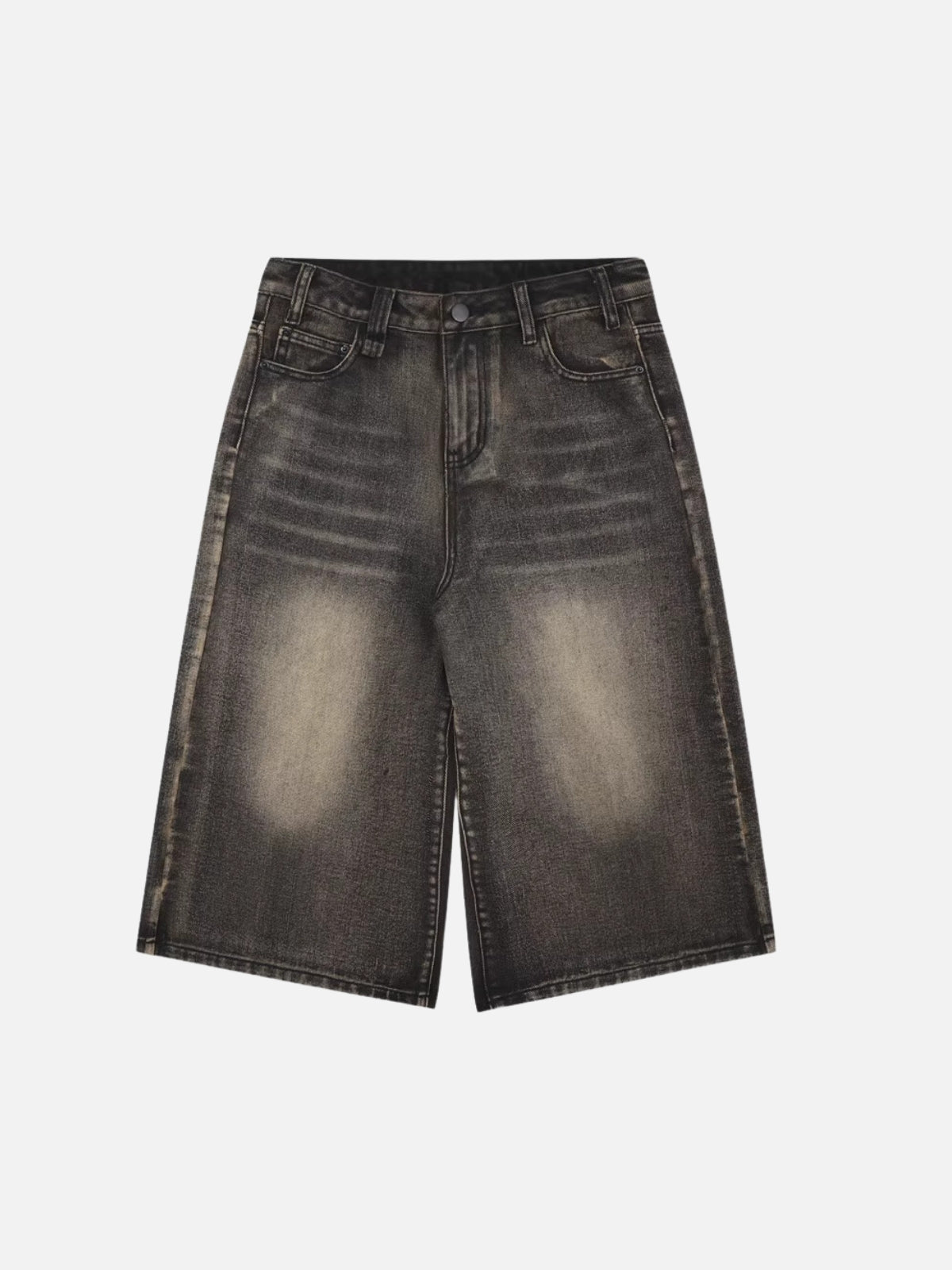 COFFEE - Loose Denim Basic Jorts Washed Black | Teenwear.eu