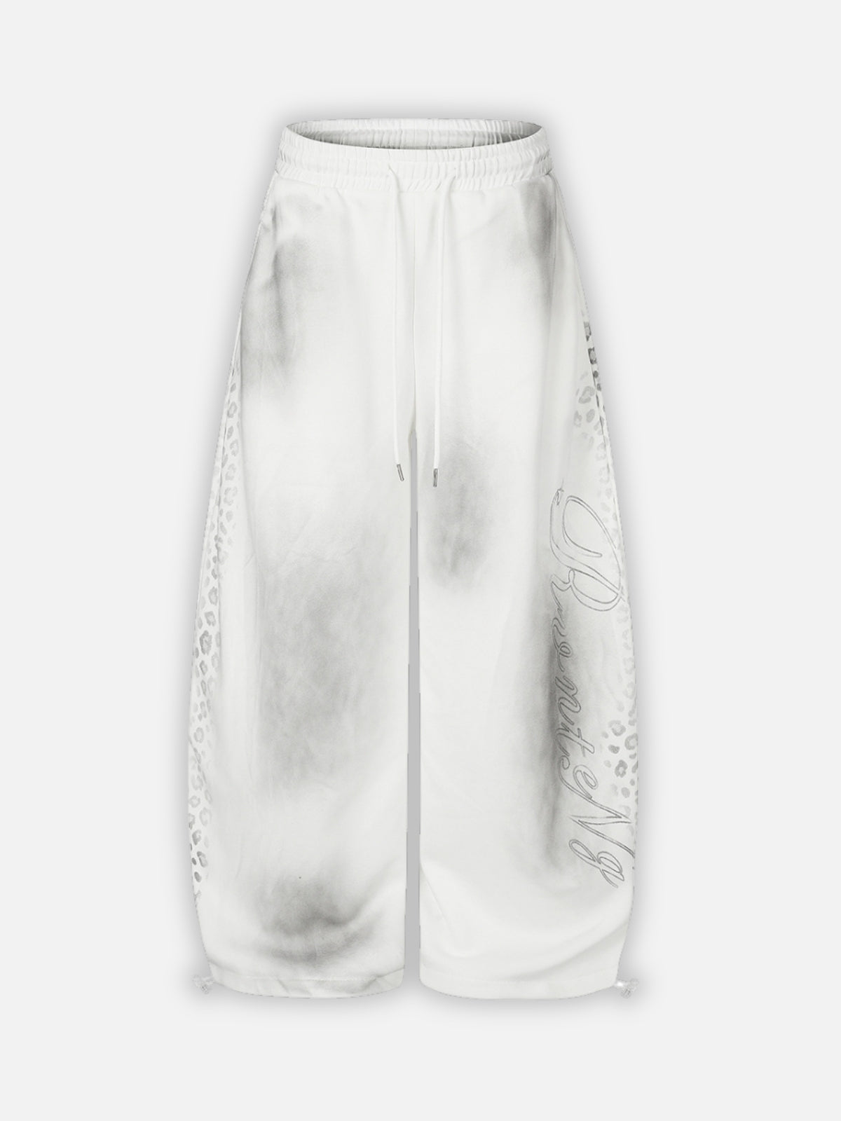 WATERLOO - Baggy Graphic Sweatpants White | Teenwear.eu