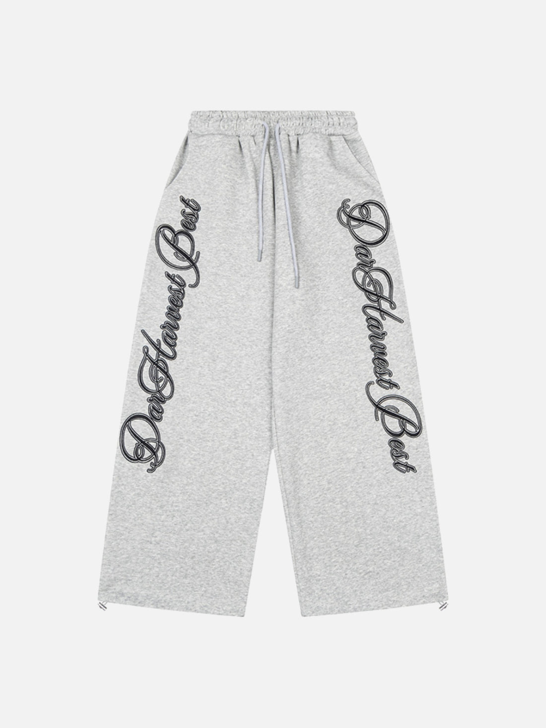 HARVESTY - Baggy Print Sweatpants Black | Teenwear.eu