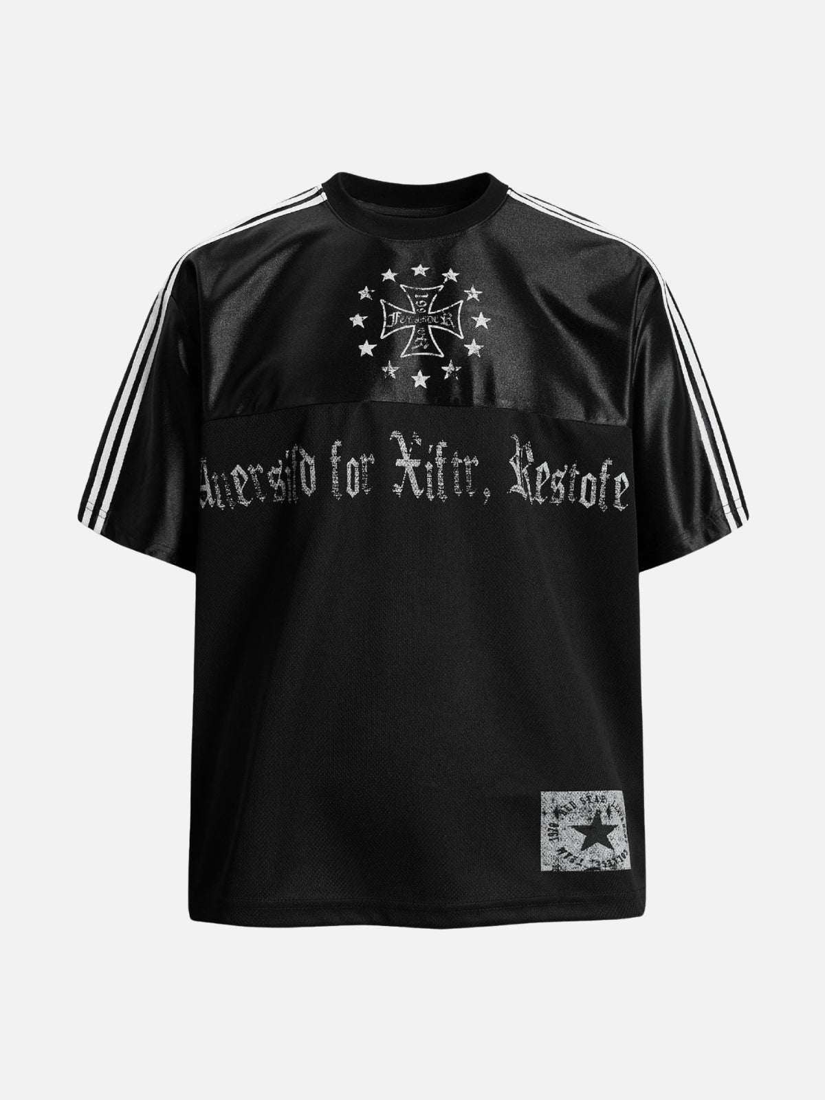 BLACKITO - Oversized Graphic Jersey Black | Teenwear.eu