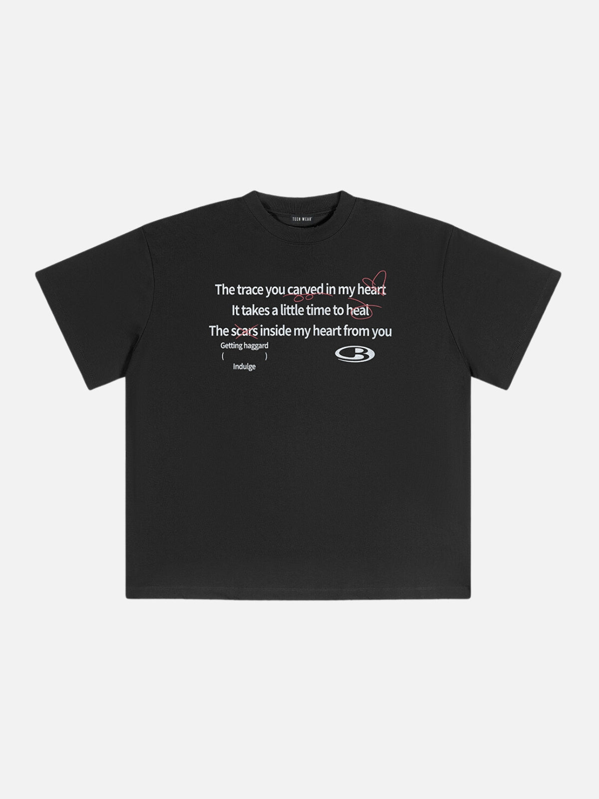 TRACE - Oversized Print T-Shirt Black | Teenwear.eu