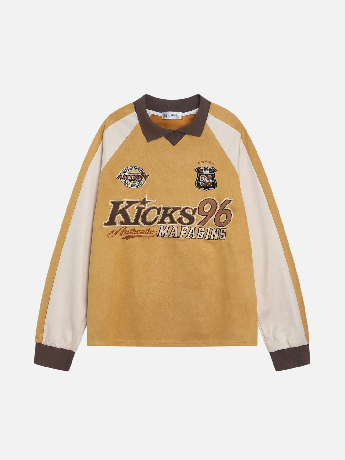 KICKY - Oversized Graphic Hoodie Brown | Teenwear.eu