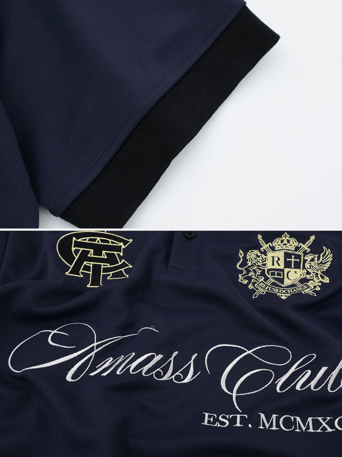 ELEGANTE - Oversized Graphic Polo Shirt