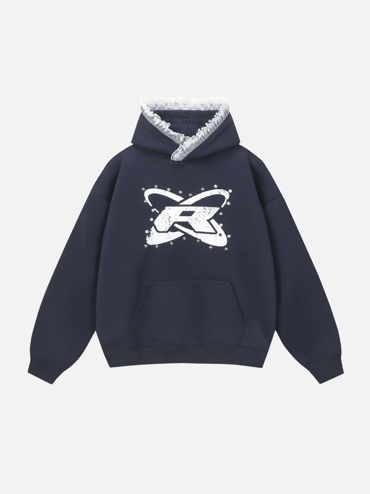 RESTAR - Oversized Graphic Hoodie Blue | Teenwear.eu