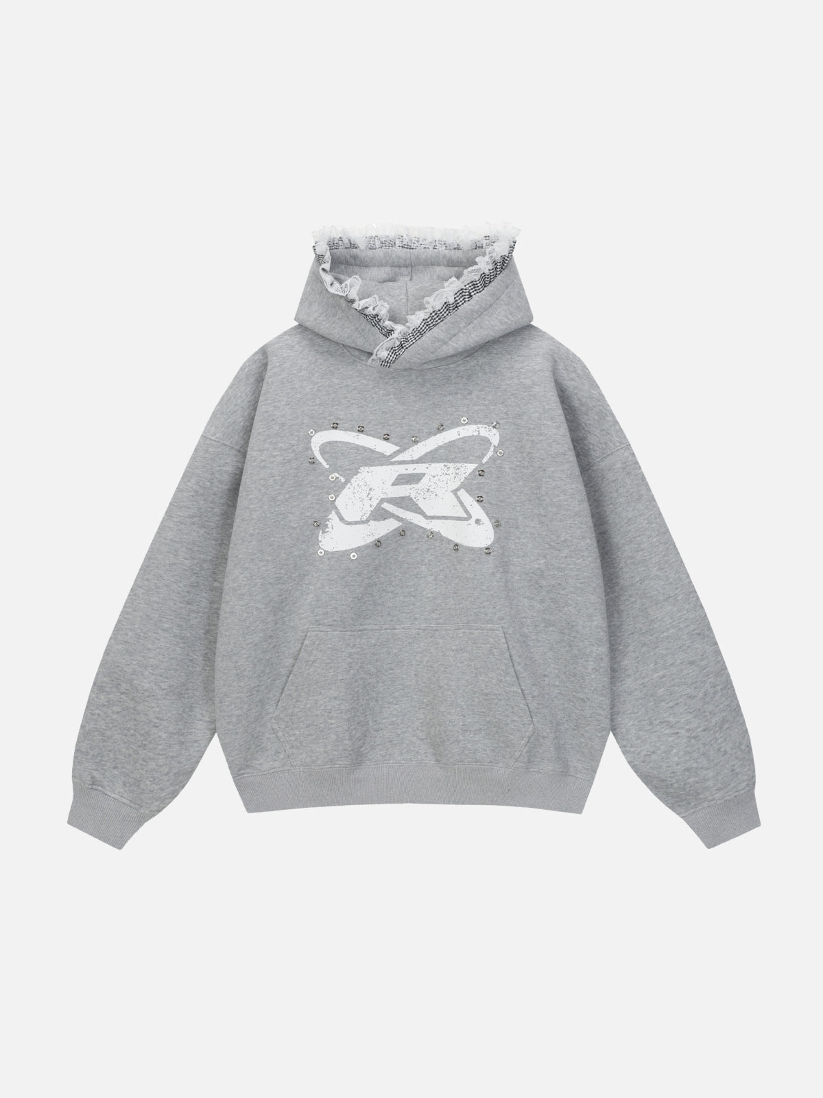 RESTAR - Oversized Graphic Hoodie Grey | Teenwear.eu