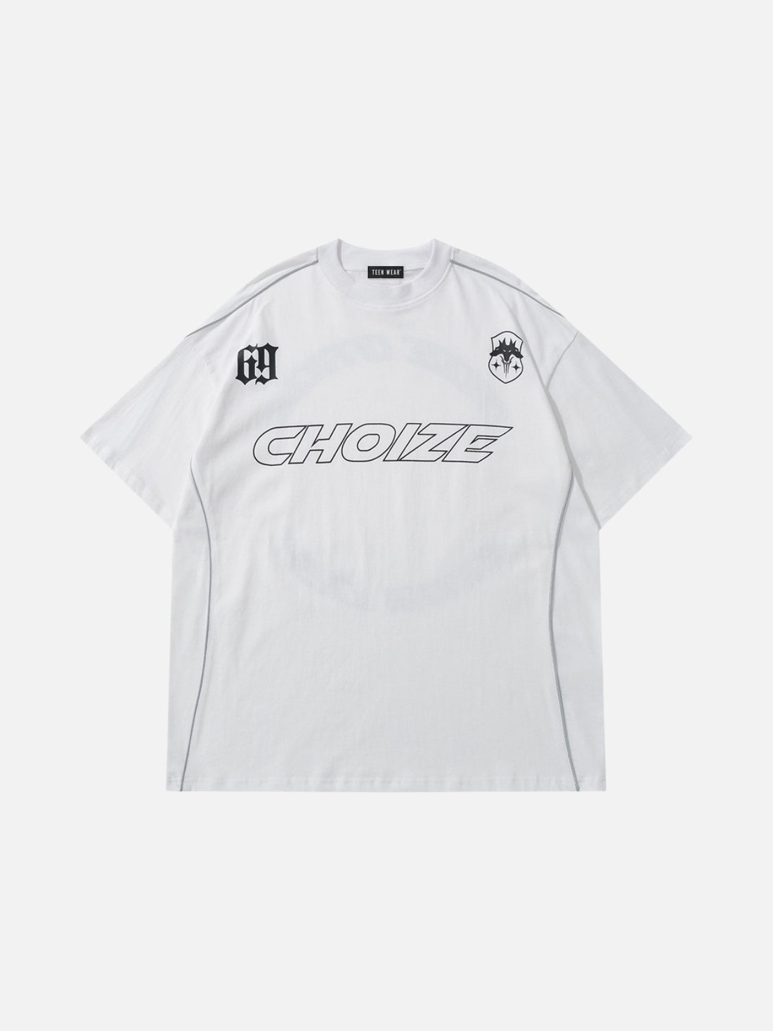 CHOIZE - Oversized Print T-Shirt Black | Teenwear.eu