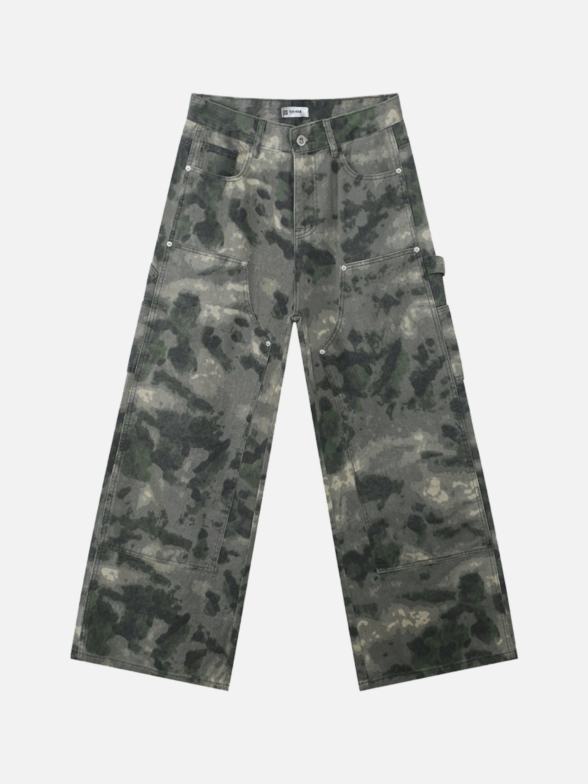 WARIES - Basic Camo Patchwork Jeans