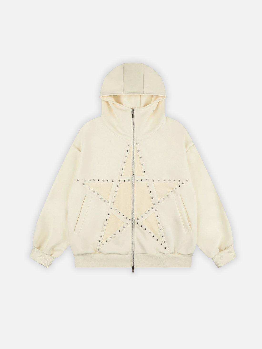 STARAM - Oversized Graphic Zip Up Hoodie