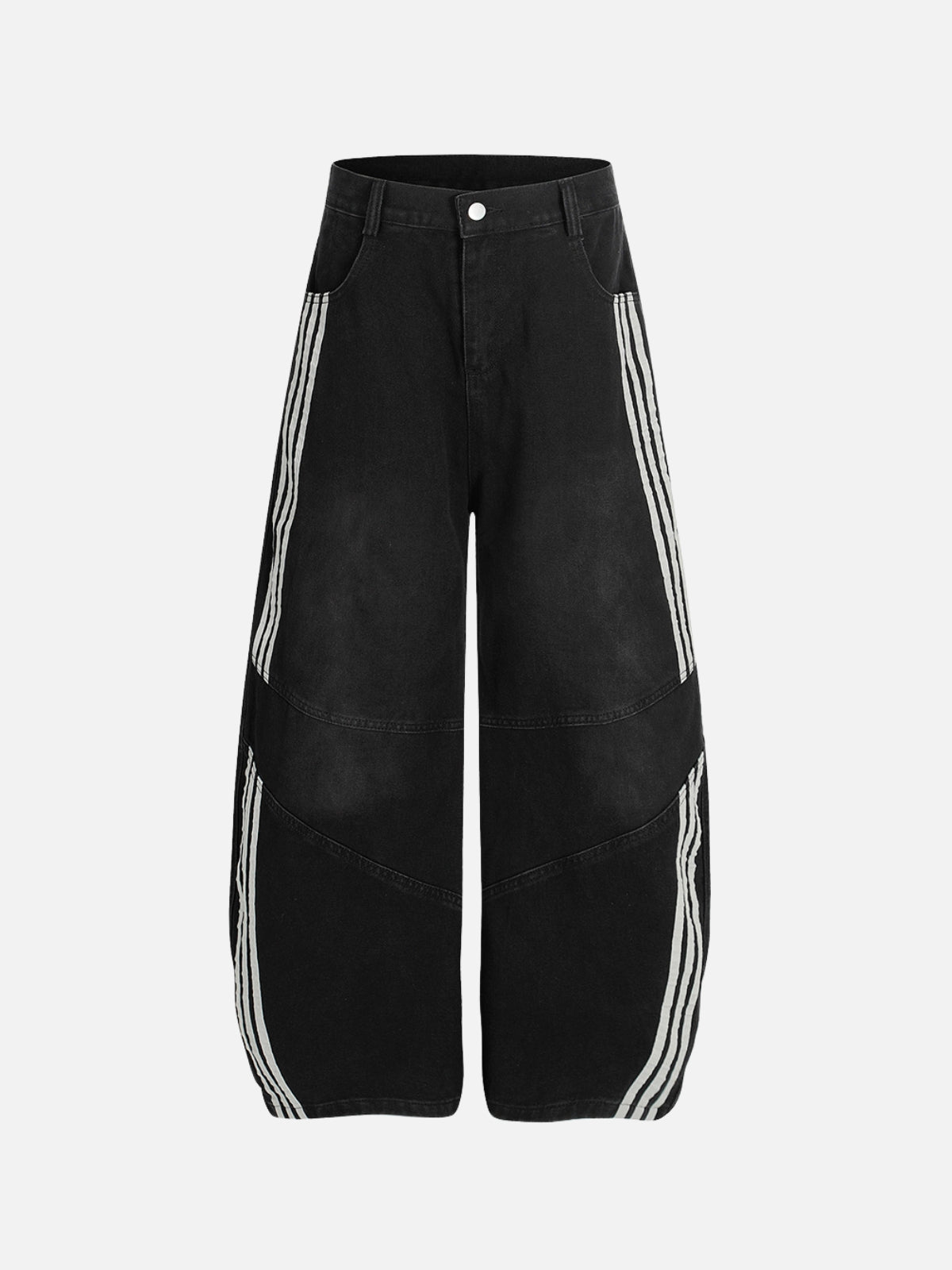 STRIPASO II - Baggy Graphic Embroidered Jeans