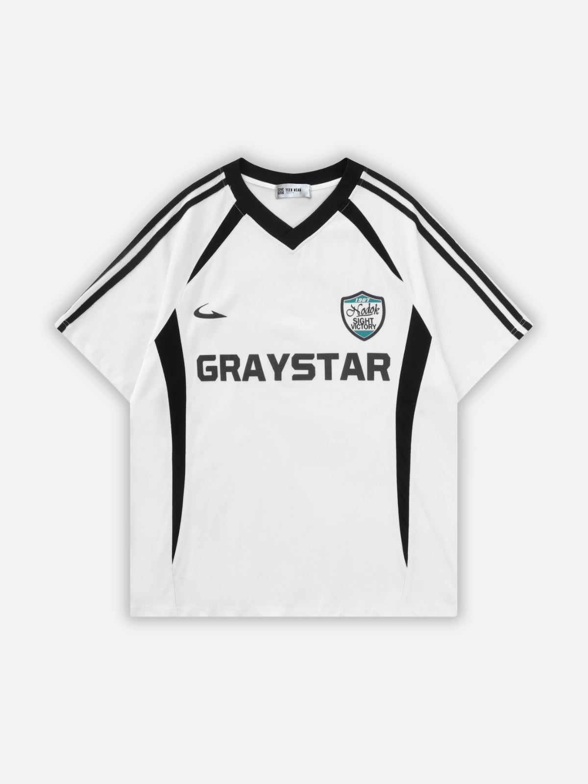 GRAYSTAR - Oversized Graphic Jersey T-Shirt White | Teenwear.eu