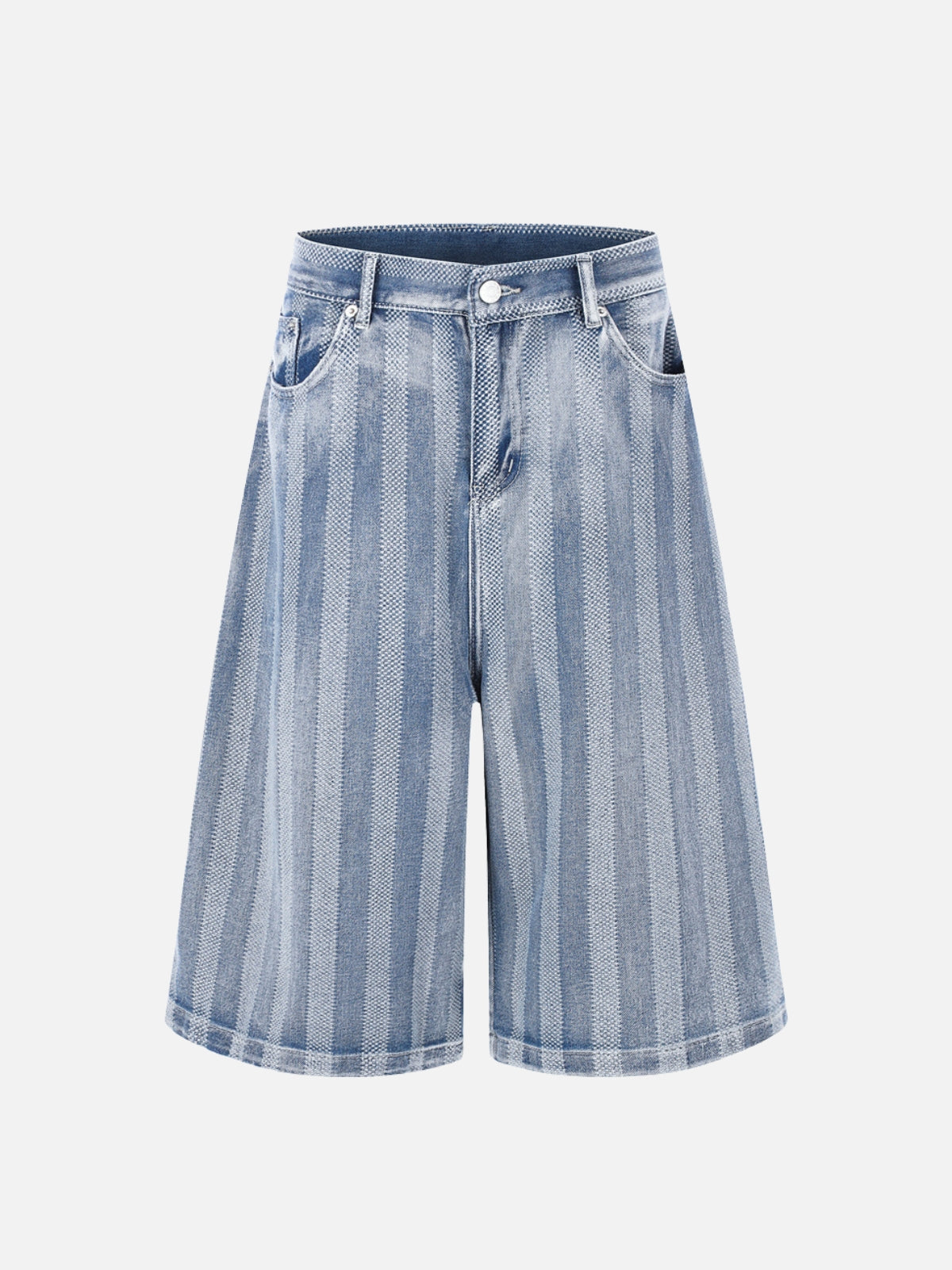 STRIPLETS - Baggy Denim Basic Jorts