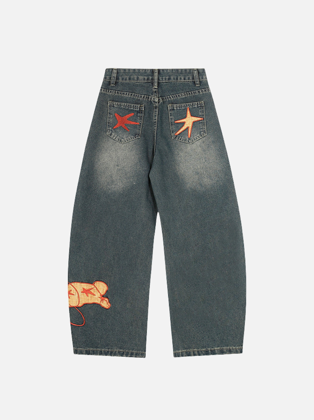 BUNNIX - Baggy Graphic Jeans Blue | Teenwear.eu