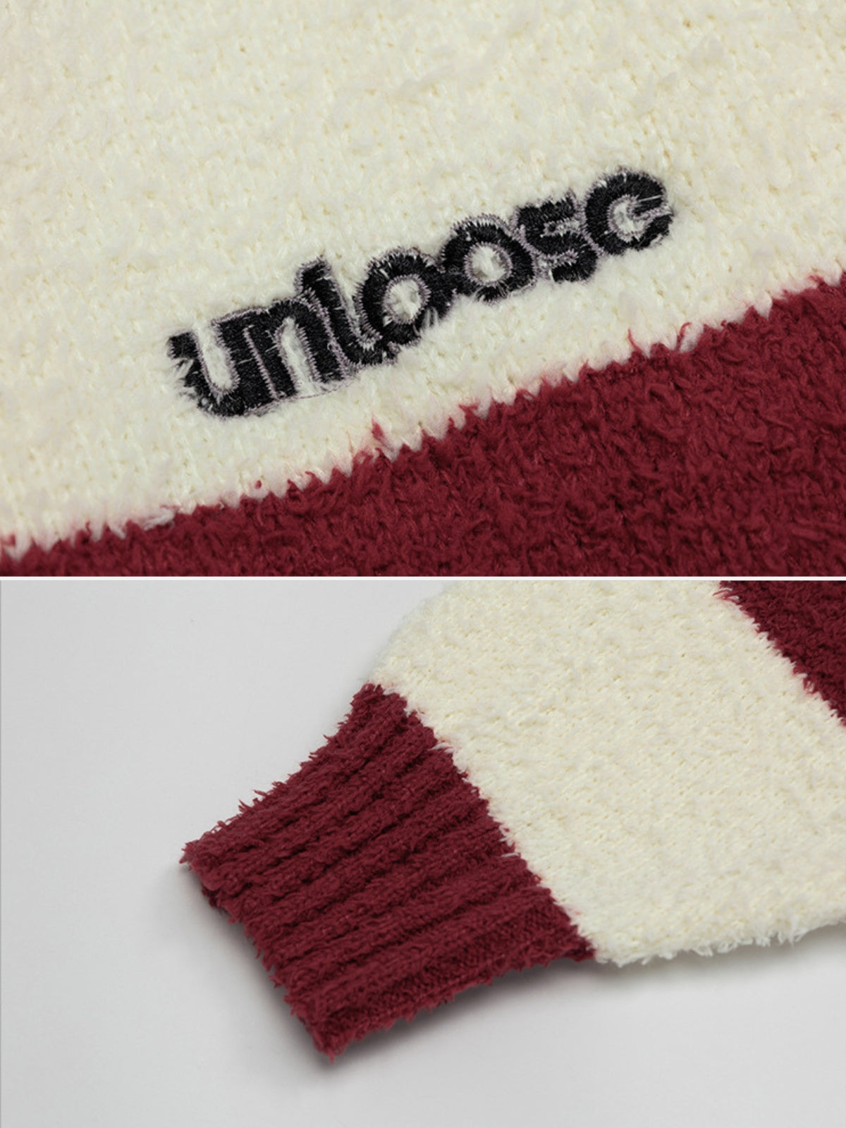 UNLOOSE - Oversized Embroidered Sweater Polo | Teenwear.eu