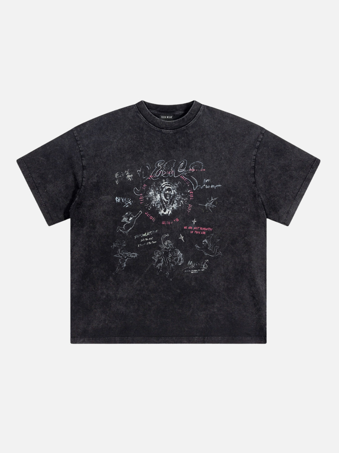 SICKU - Oversized Print T-Shirt Black | Teenwear.eu