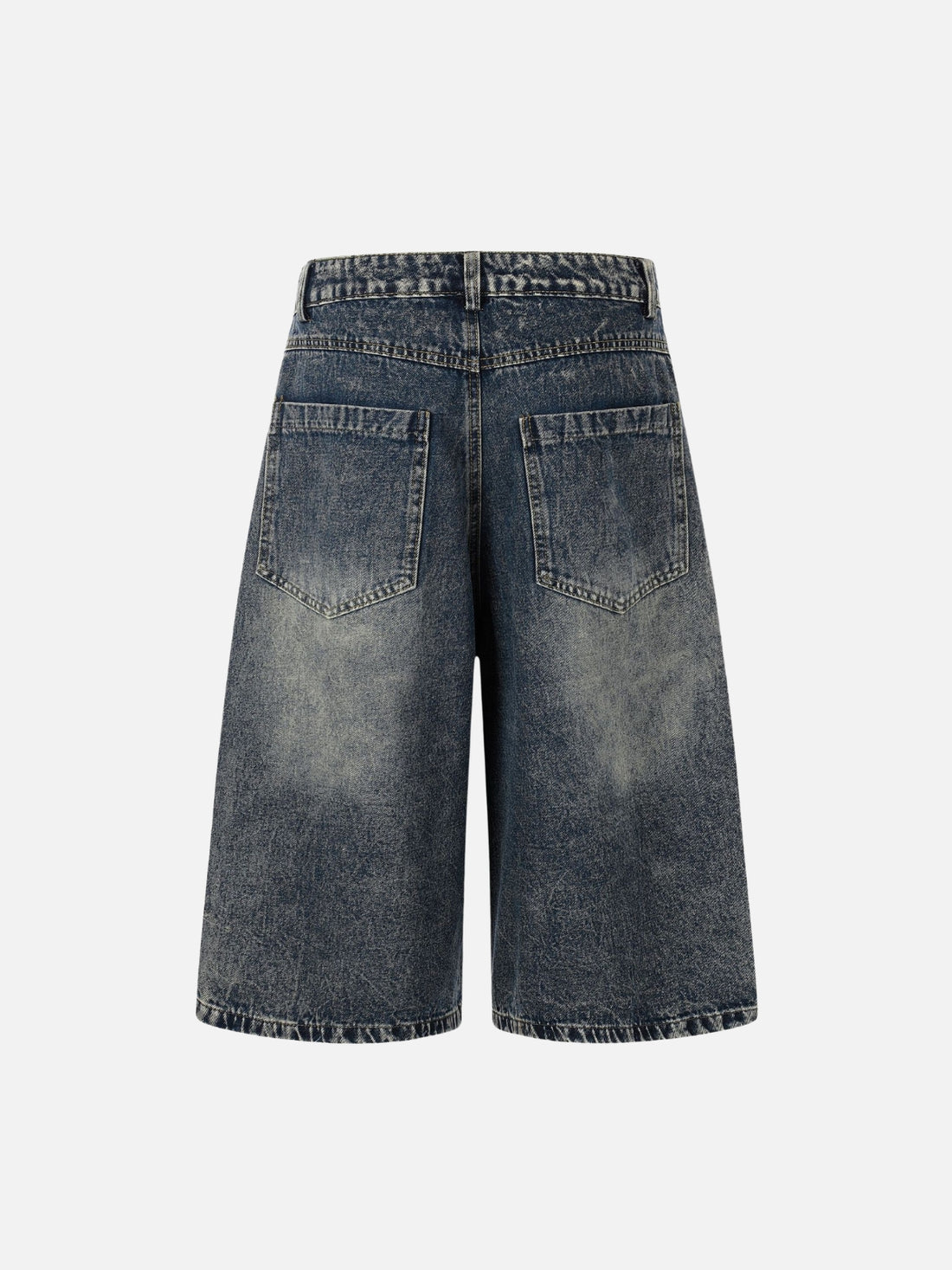 STARY - Baggy Denim Graphic Jorts Blue | Teenwear.eu