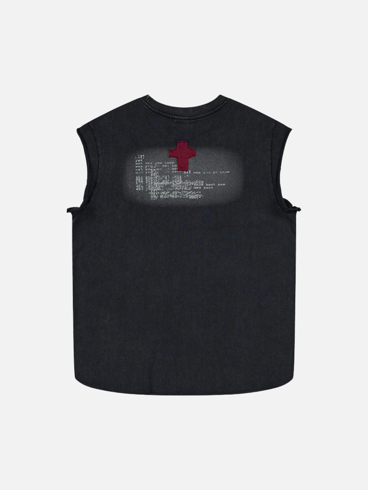 DISTORTION - Oversized Graphic Tank Top