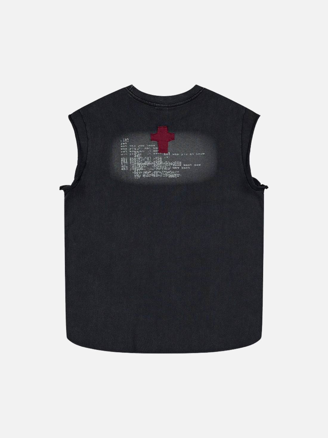 DISTORTION - Oversized Graphic Tank Top