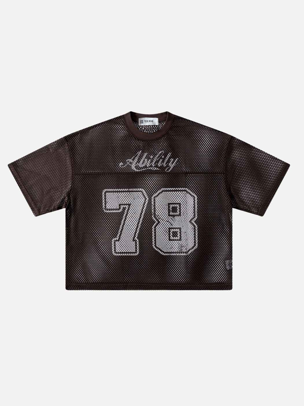MESHZY- Boxy Fit Print Jersey Black | Teenwear.eu