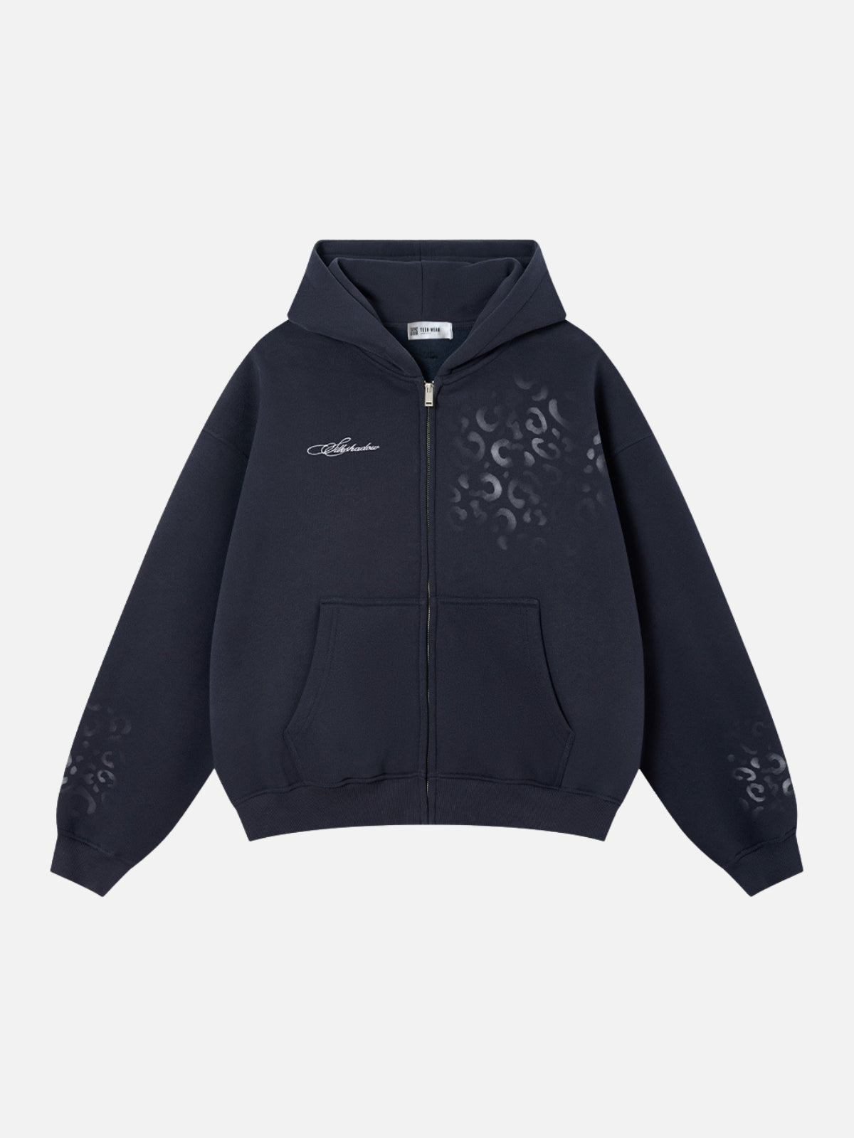 TINTY - Oversized Graphic Zip Up Hoodie