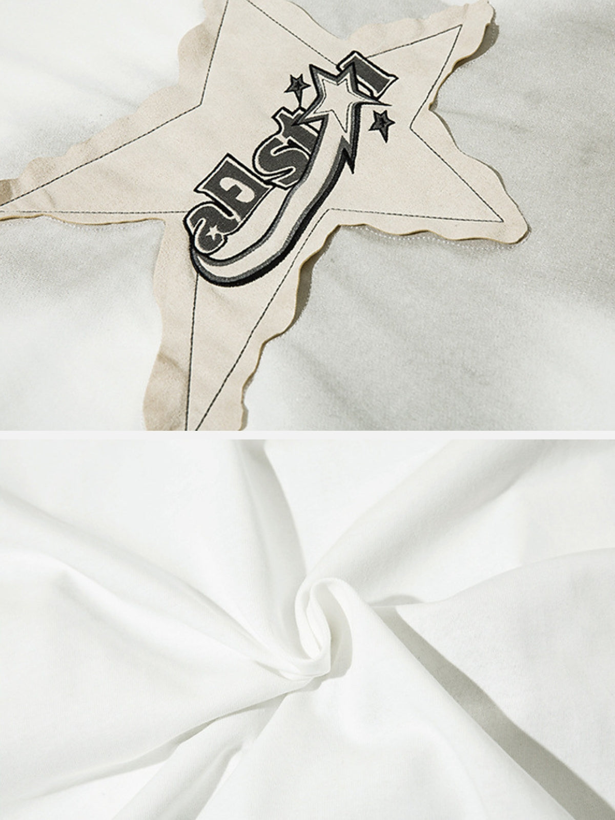 STAR PATCH - Oversized Embroidered T-shirt | Teenwear.eu