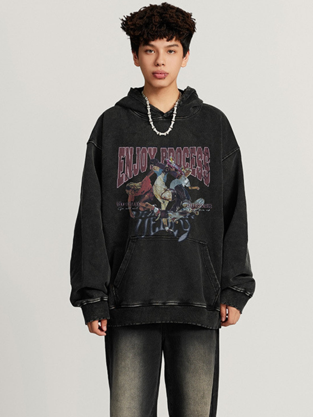 PROCESS - Oversized Graphic Hoodie | Teenwear.eu