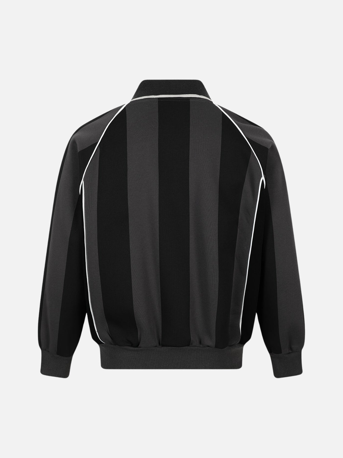 STRIPES - Oversized Striped Graphic Long Sleeve Polo | Teenwear.eu