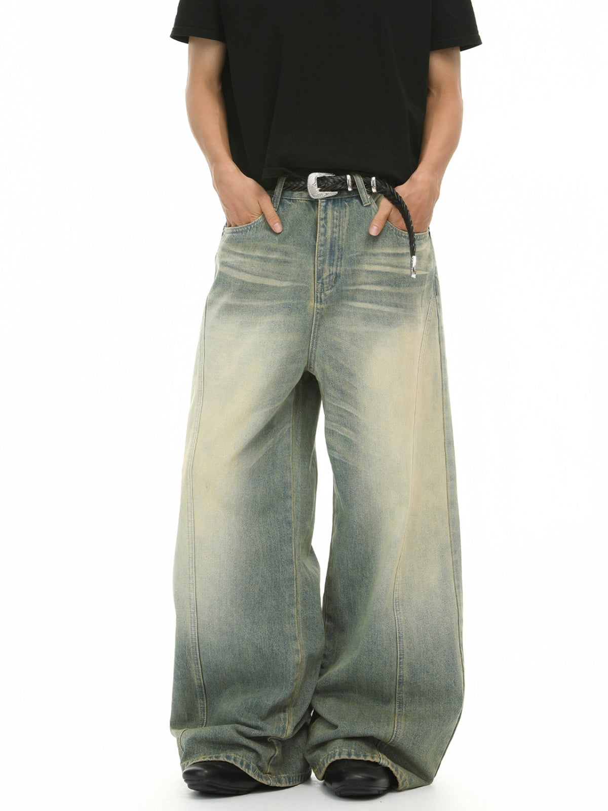 RETRO - Baggy Basic Denim Jeans | Teenwear.eu