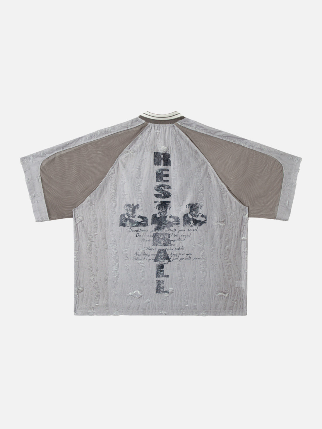 DESTINA - Oversized Vintage Graphic Jersey Grey | Teenwear.eu