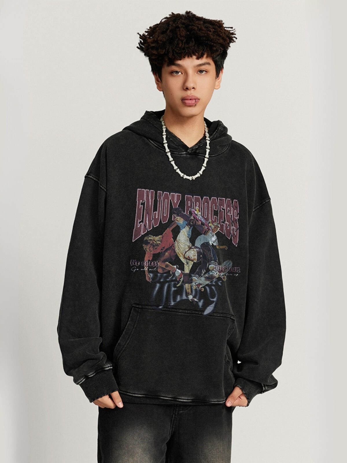 PROCESS - Oversized Graphic Hoodie | Teenwear.eu
