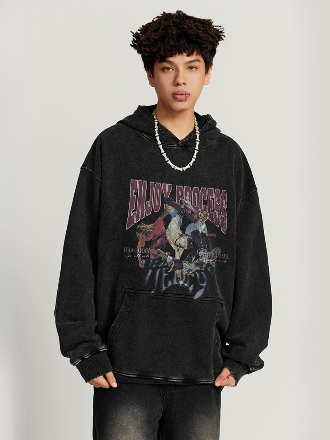 PROCESS - Oversized Graphic Hoodie | Teenwear.eu