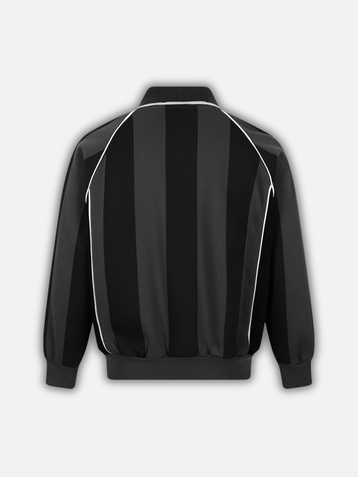 STRIPES - Oversized Graphic Polo Long Sleeve Shirt