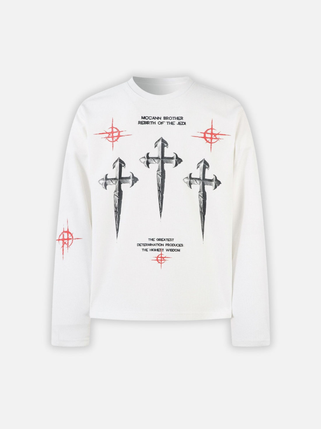 REBIRTH - Oversized Print Long Sleeved T-Shirt Black | Teenwear.eu