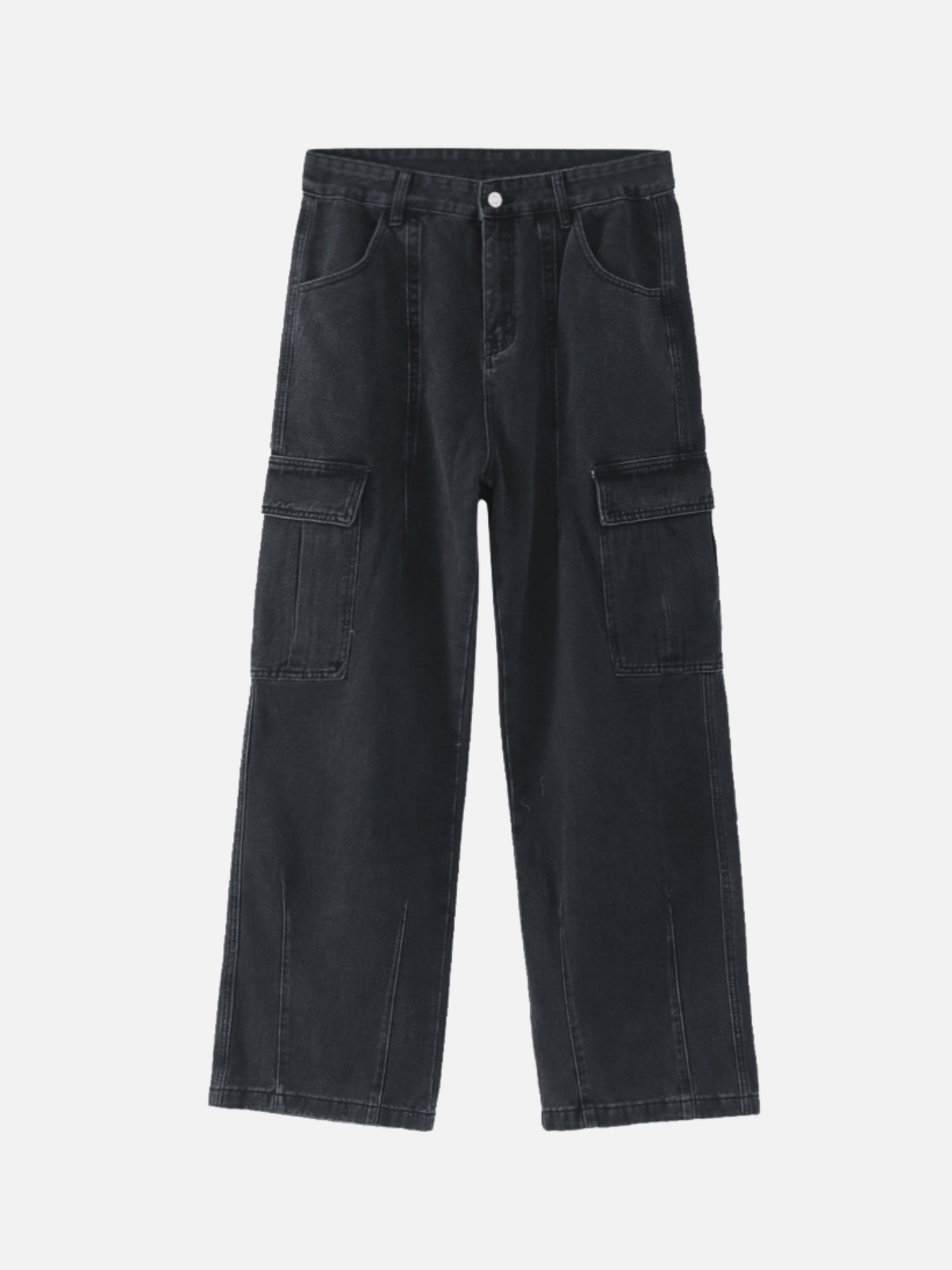 DARKET - Loose Cargo Basic Jeans Black | Teenwear.eu