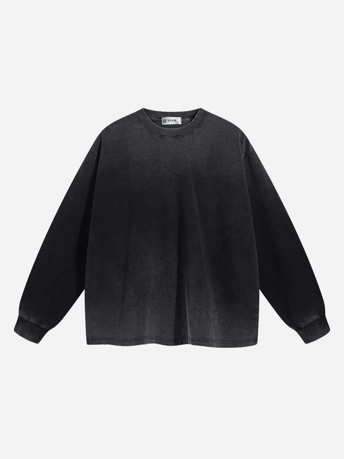 WASHO - Oversized Basic Long Sleeve T-Shirt Grey | Teenwear.eu